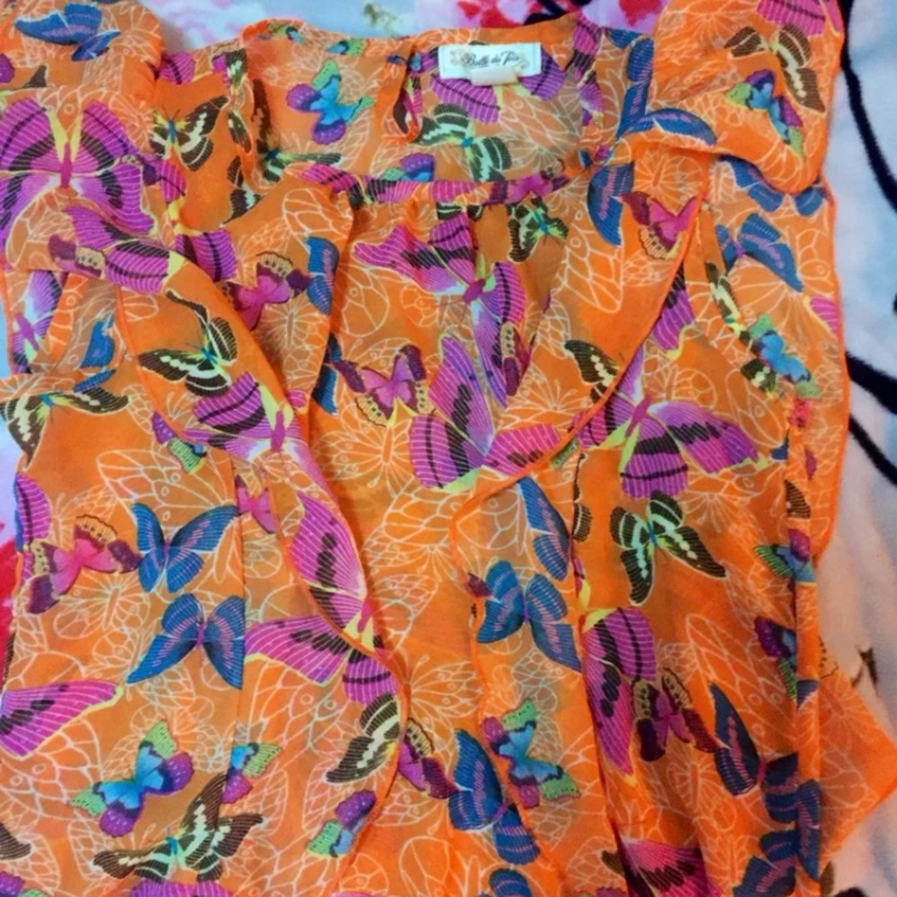 Multi-Colored 🦋 Flowy Blouse